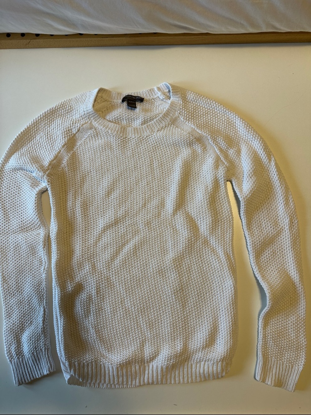 A Pea in the Pod White Crewneck Sweater